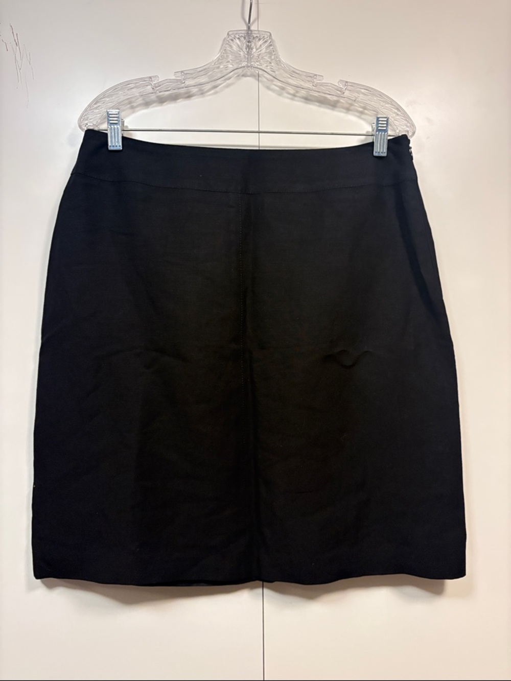 Kate Hill Black linen blend Pencil Skirt 12